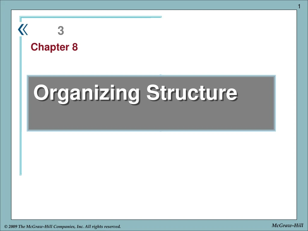 organizing structure