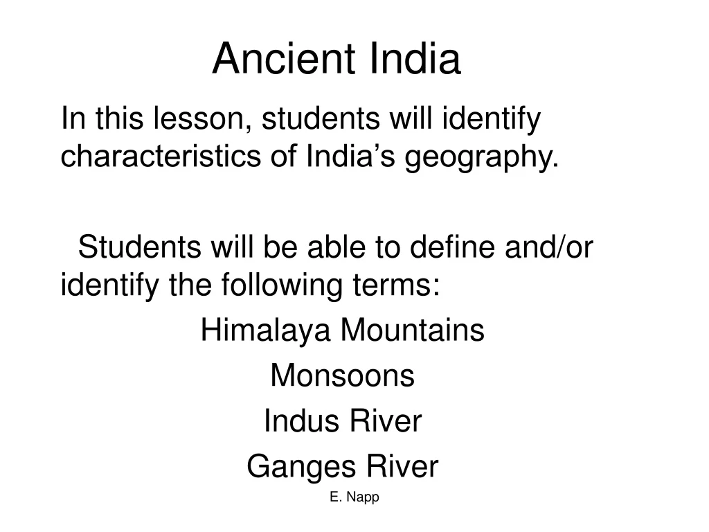 ancient india