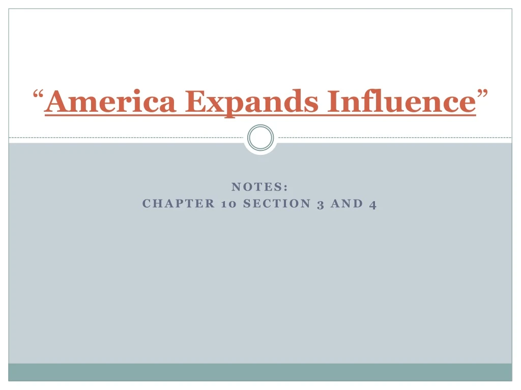 america expands influence