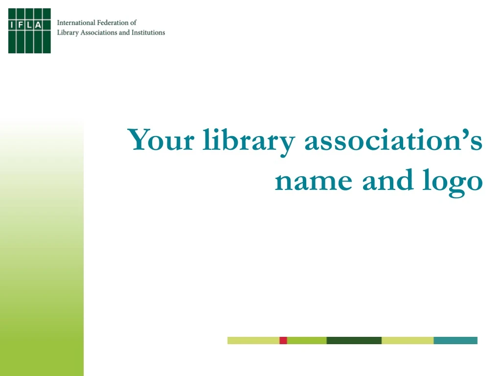 your library association s name and logo
