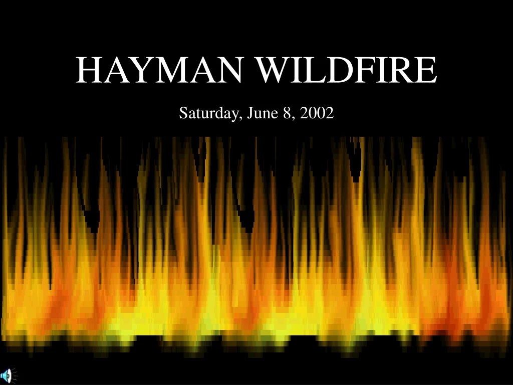 hayman wildfire saturday june 8 2002