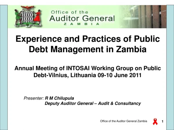 Experience and Practices of Public Debt Management in Zambia