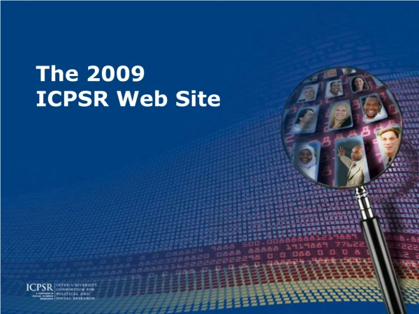The 2009  ICPSR Web Site