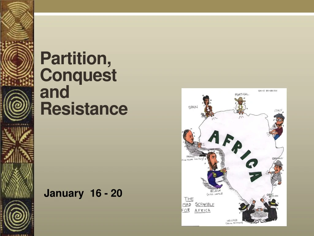 partition conquest and resistance
