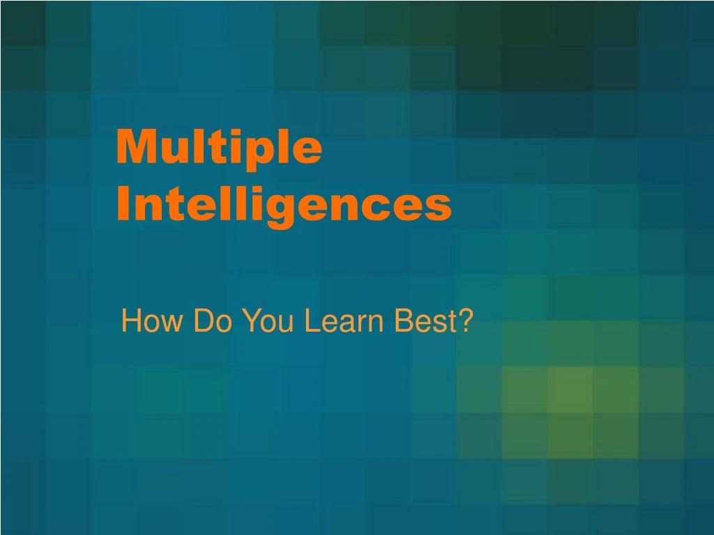 multiple intelligences