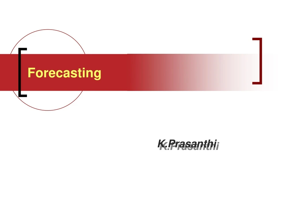 forecasting