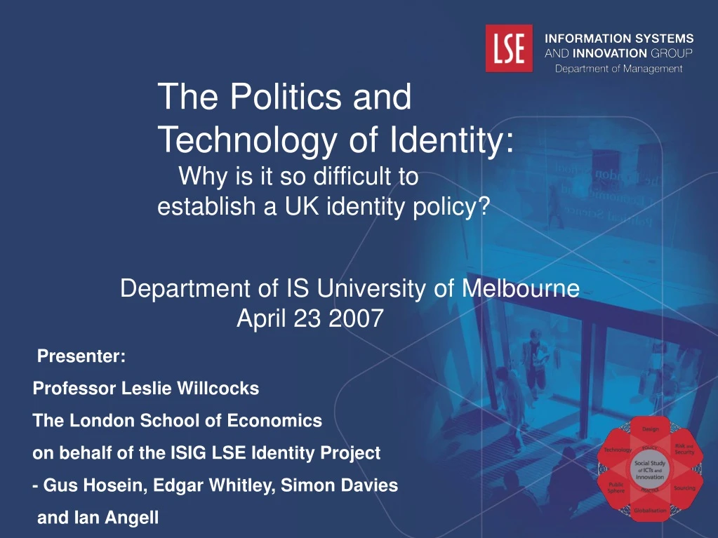 the politics and technology of identity