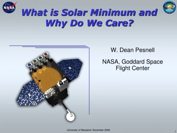 What is Solar Minimum and Why Do We Care?