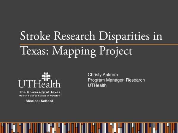 Stroke Research Disparities in Texas: Mapping Project