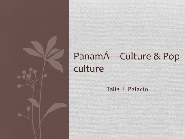 PanamÁ—Culture &amp; Pop culture