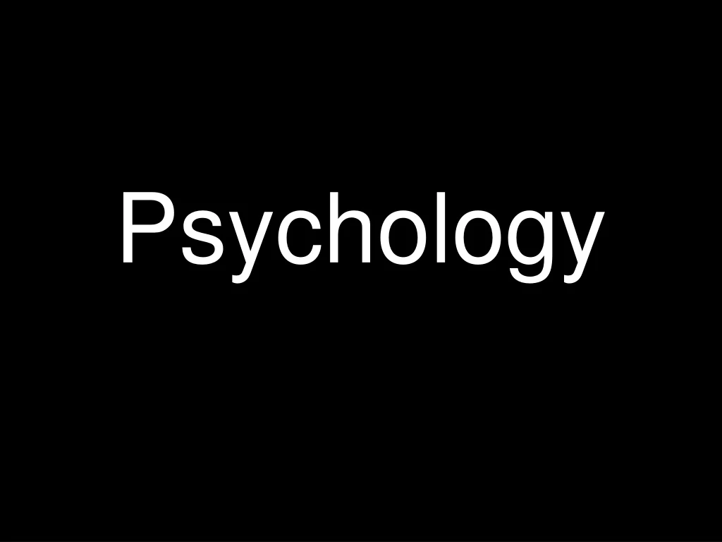 psychology