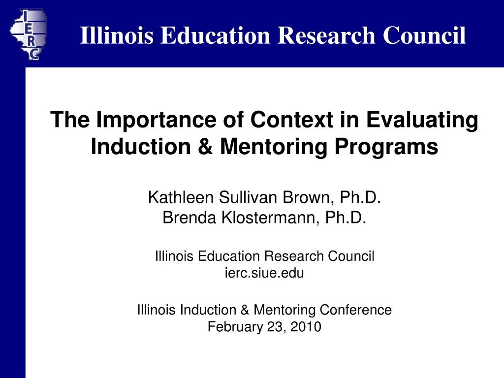 the importance of context in evaluating induction mentoring programs
