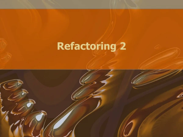 Refactoring 2