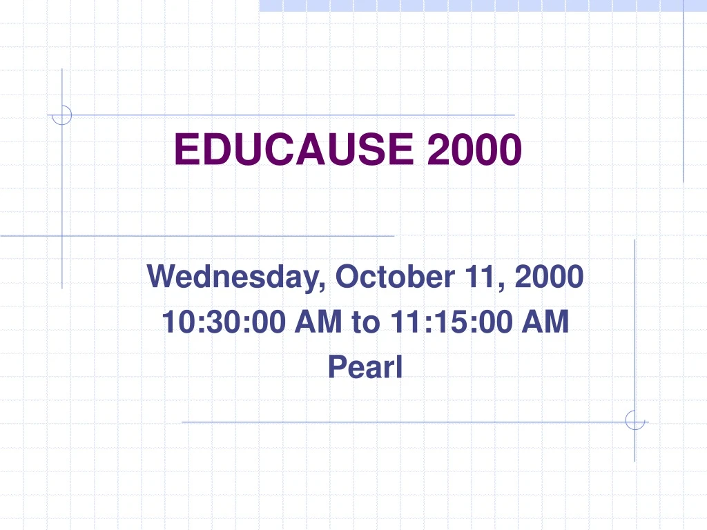 educause 2000