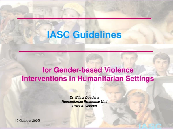 IASC Guidelines