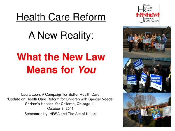 Health Care Reform A New Reality: