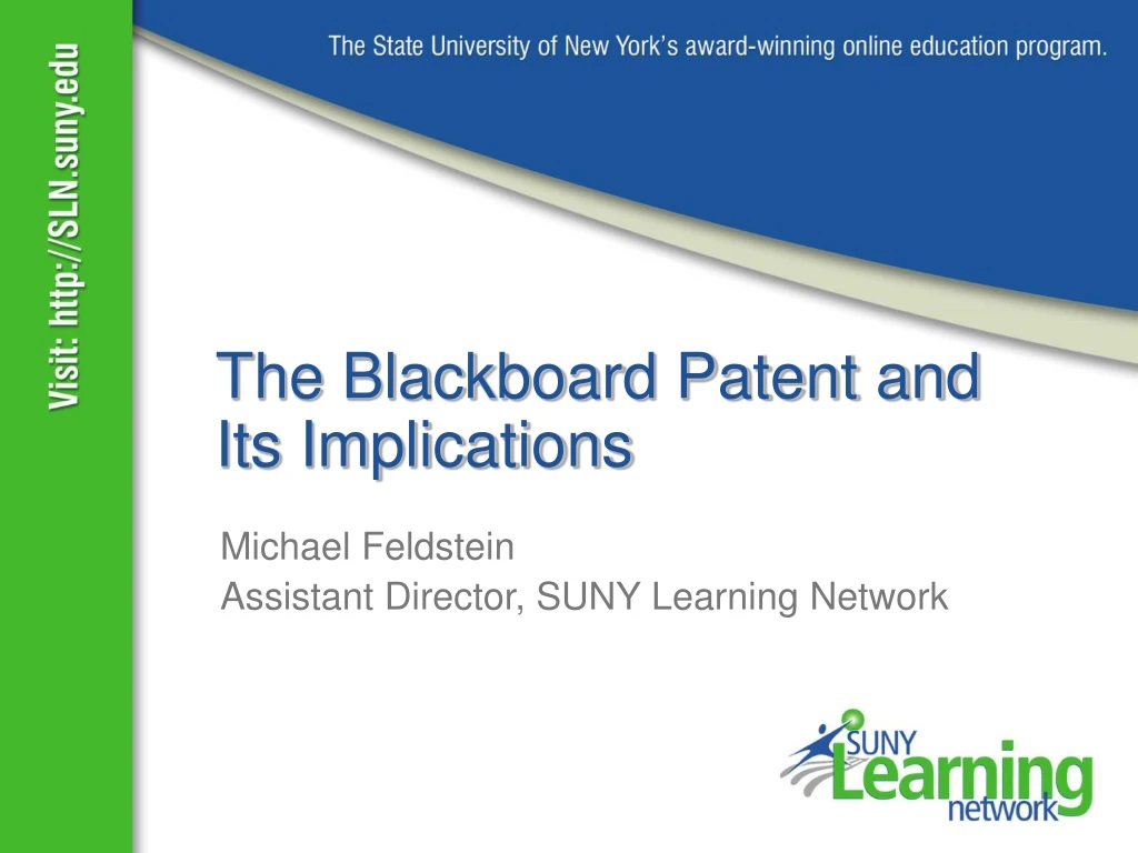 the blackboard patent and its implications