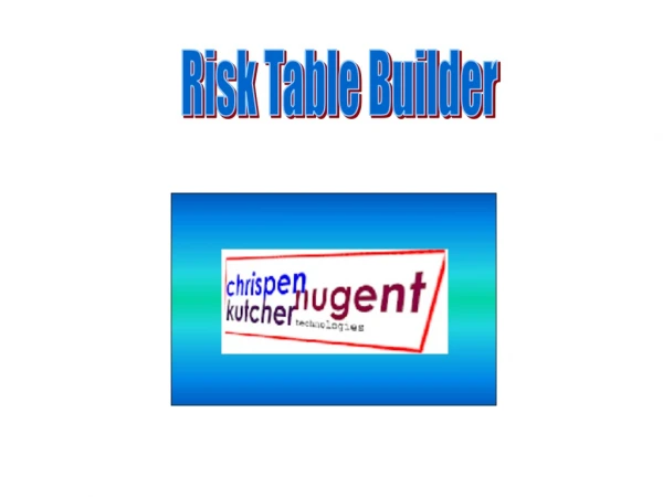 Risk Table Builder