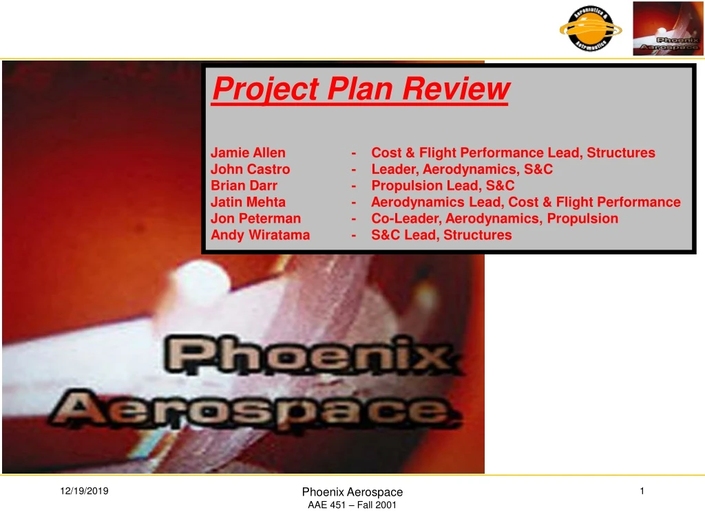 project plan review jamie allen cost flight