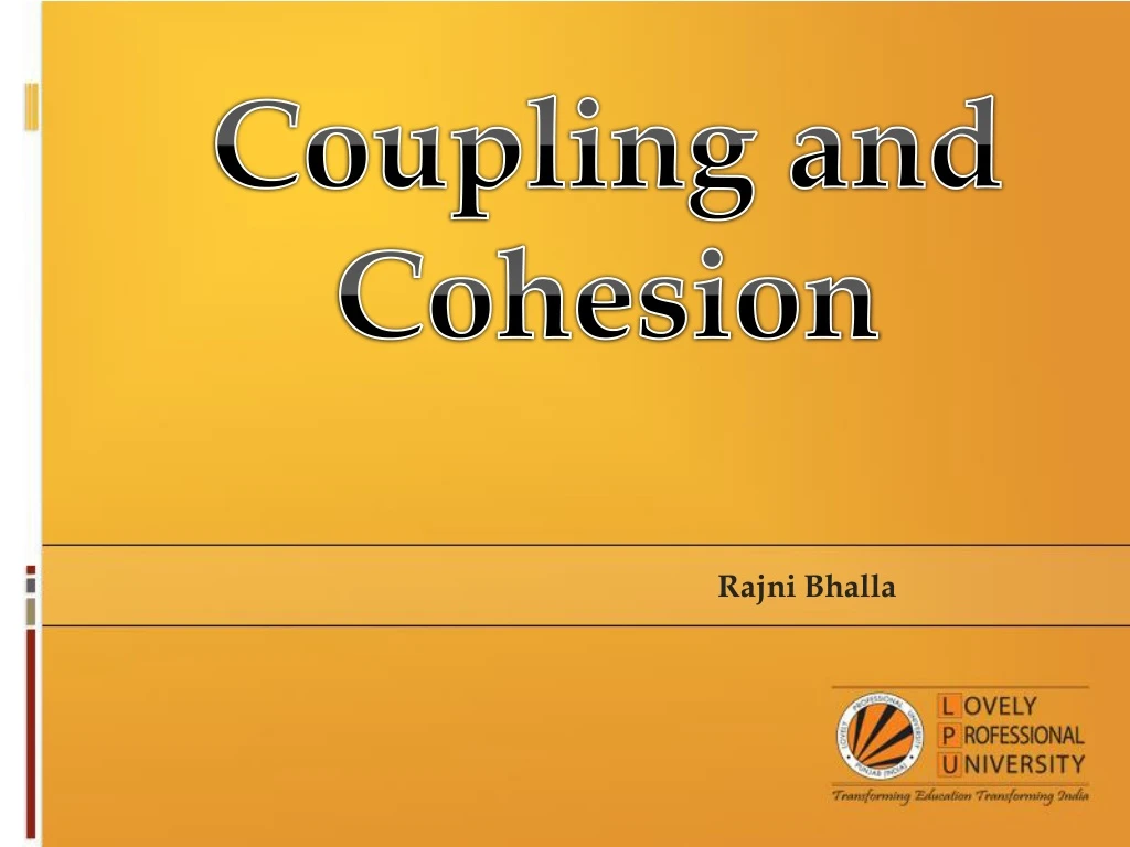 coupling and cohesion