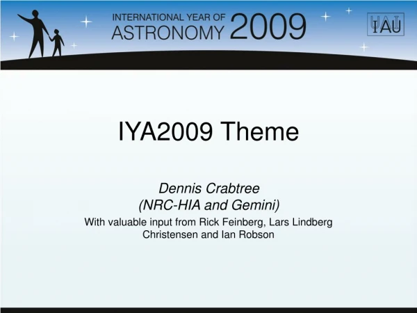 IYA2009 Theme