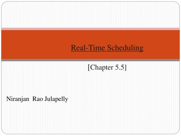 Real-Time Scheduling [ Chapter 5.5]