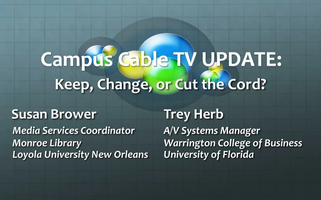 campus cable tv update