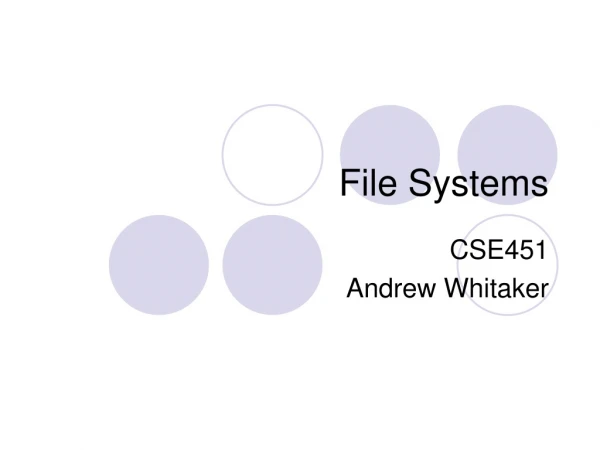 File Systems