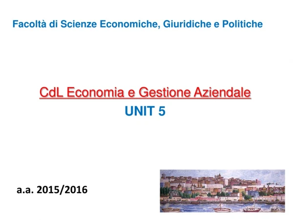 Facoltà di Scienze Economiche, Giuridiche e Politiche