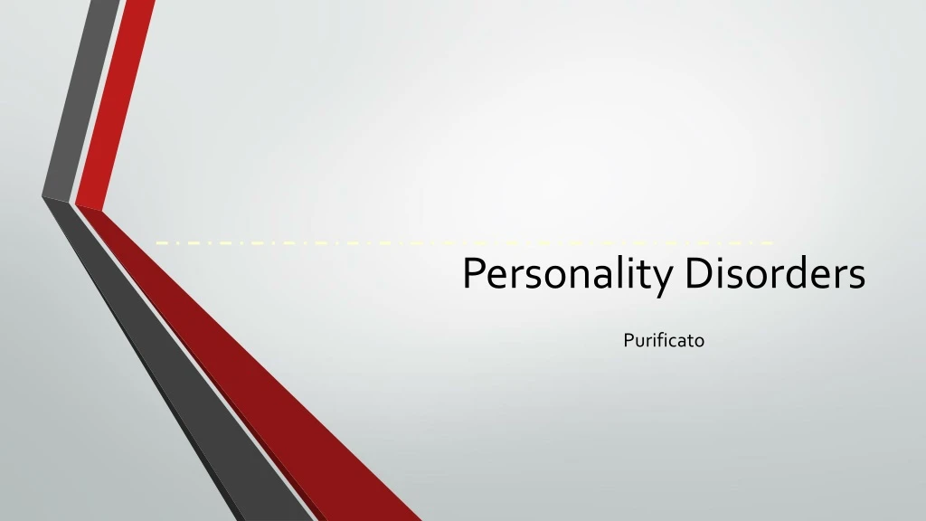 personality disorders