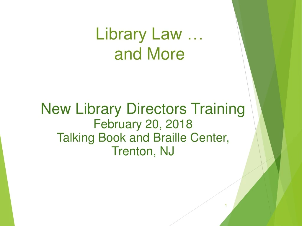 library law and more