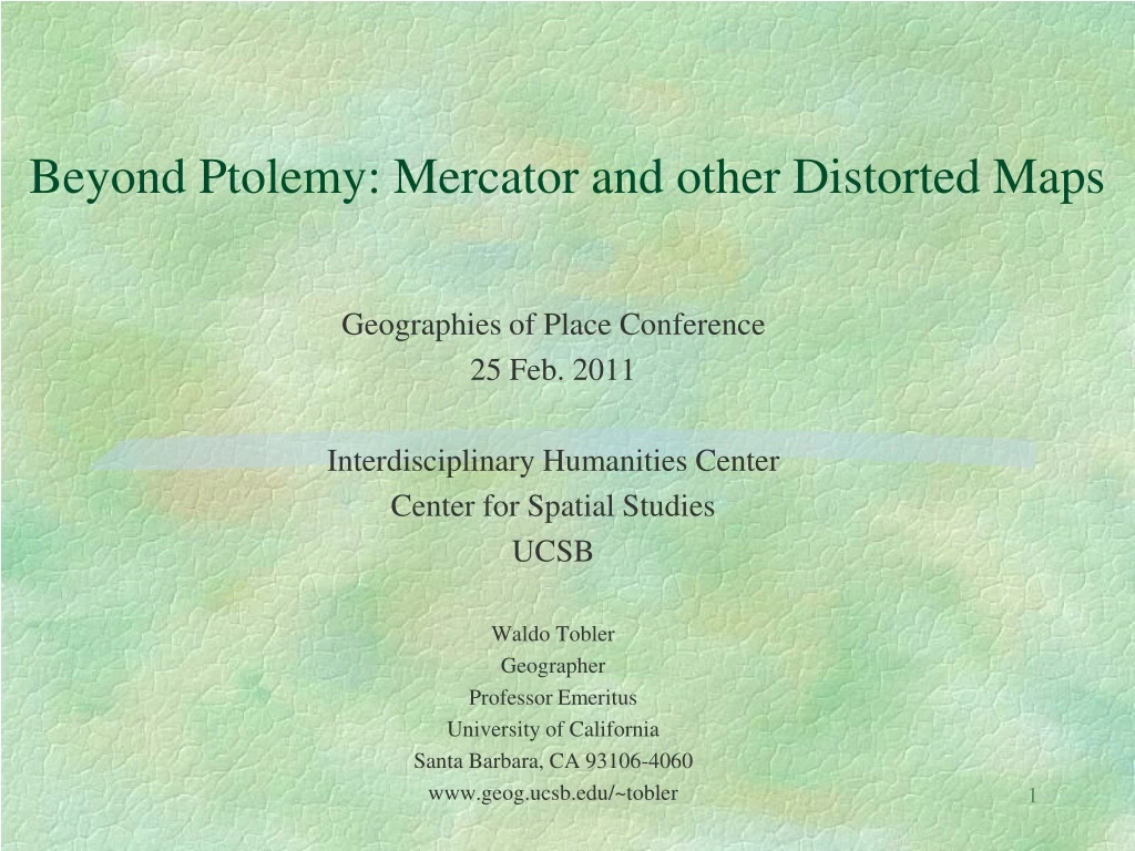 beyond ptolemy mercator and other distorted maps