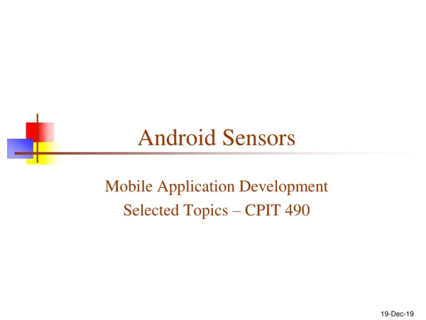 Android Sensors
