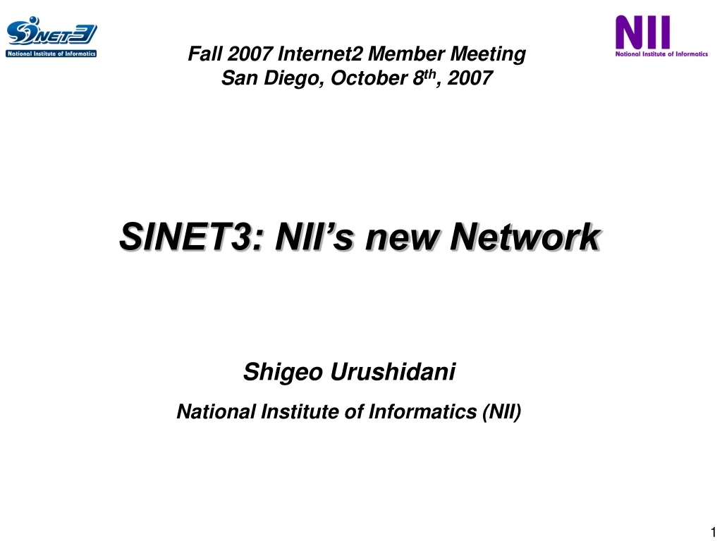 fall 2007 internet2 member meeting san diego