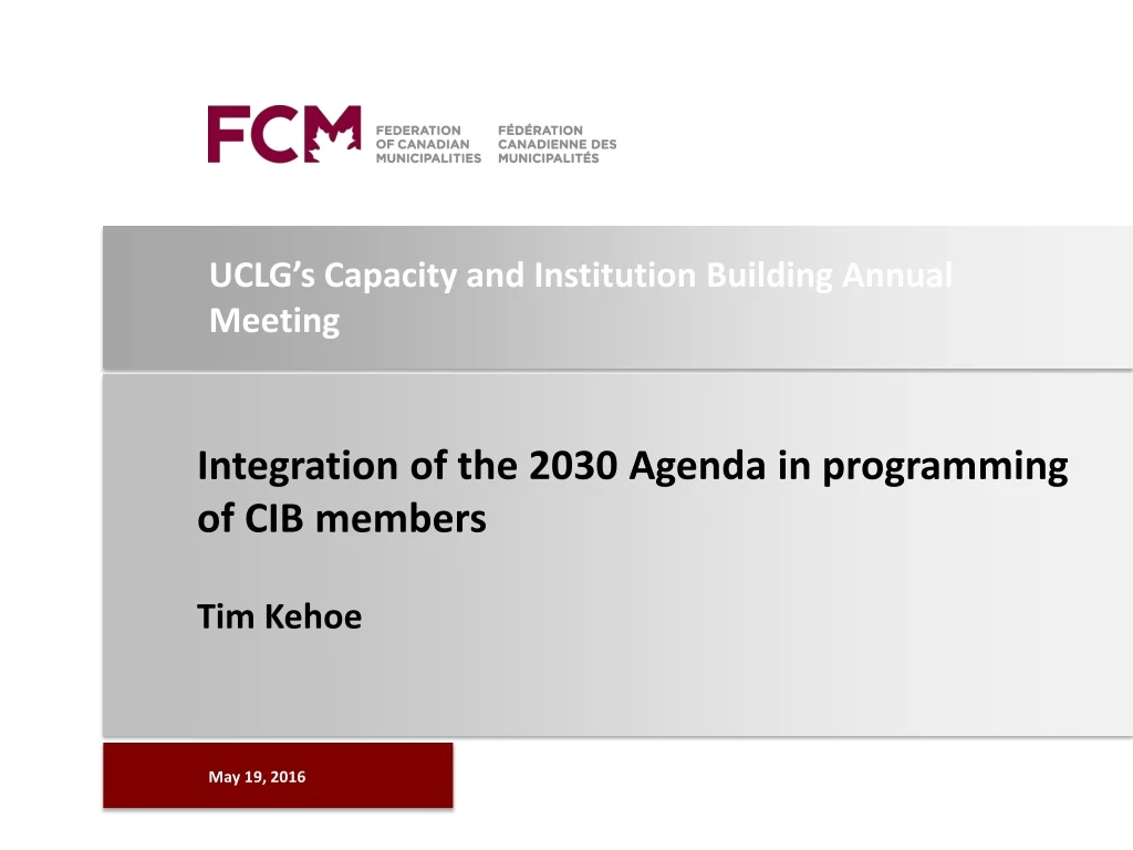 uclg s capacity and institution building annual