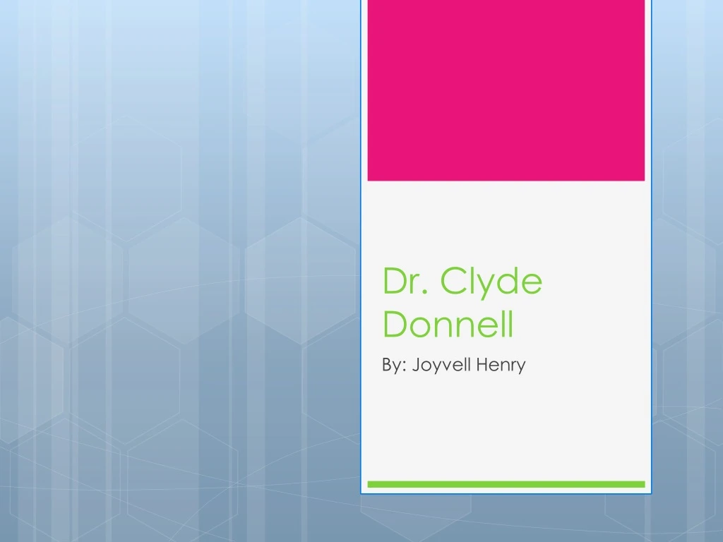 dr clyde donnell