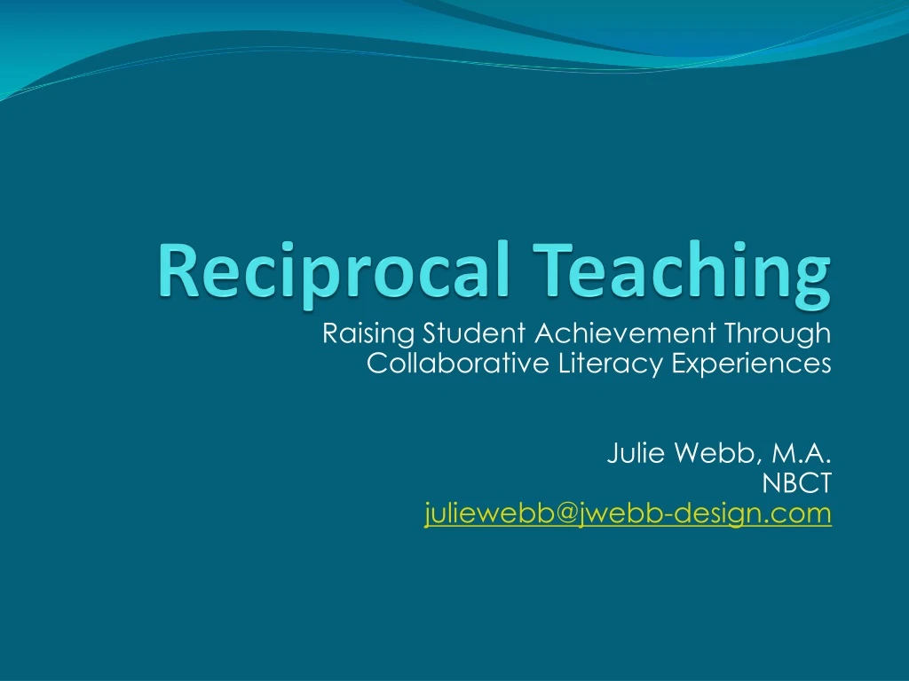 reciprocal teaching