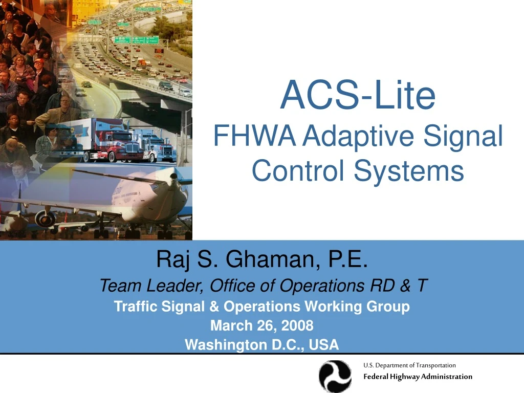 acs lite fhwa adaptive signal control systems