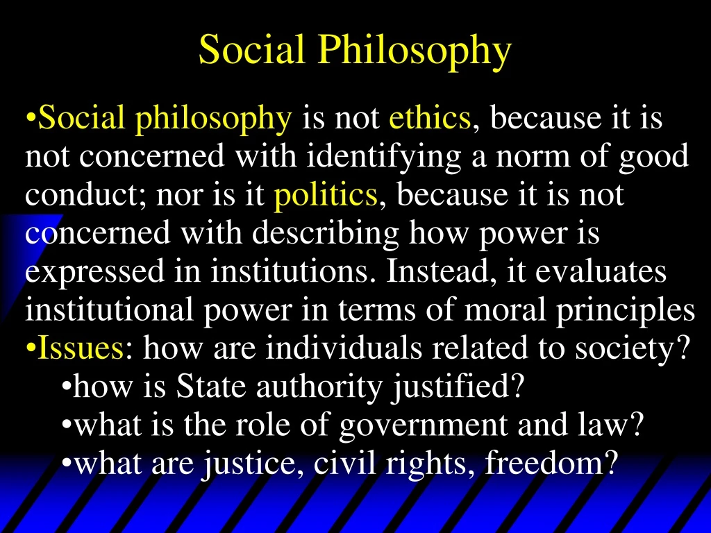 social philosophy