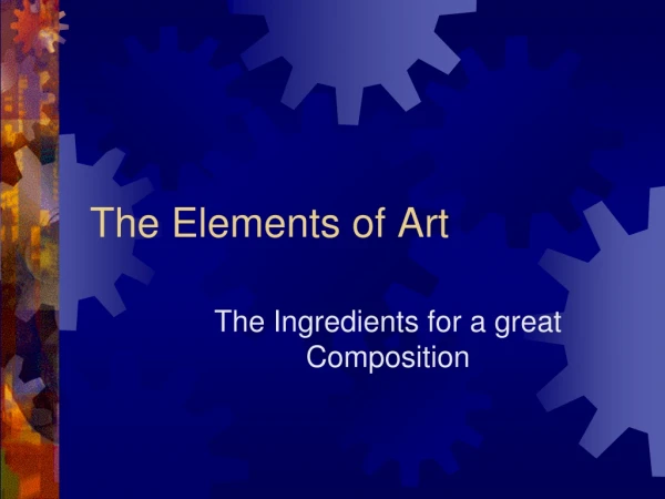 The Elements of Art