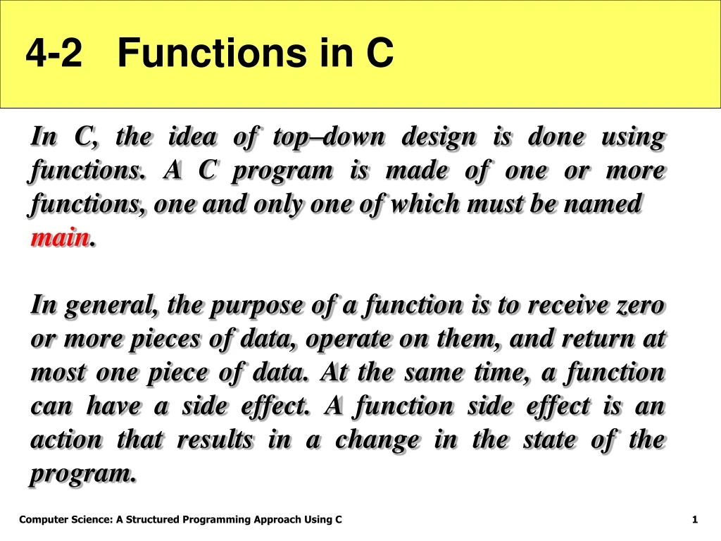 4 2 functions in c