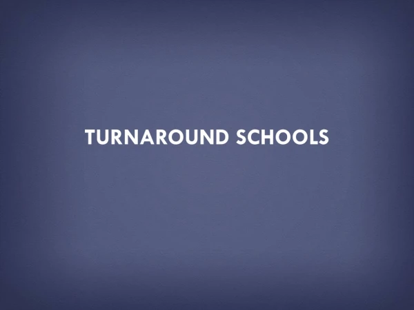 turnaround schools