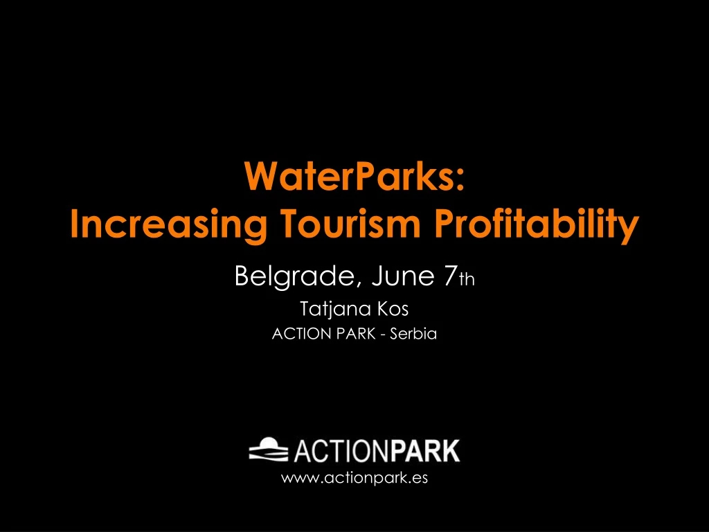 waterparks increasing tourism profitability