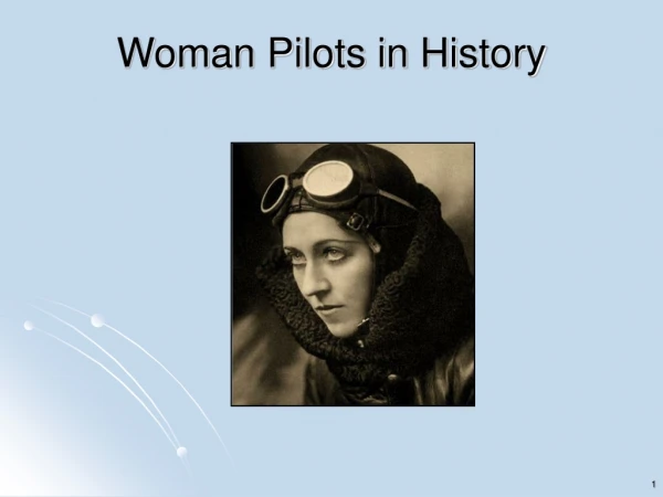 Woman Pilots in History