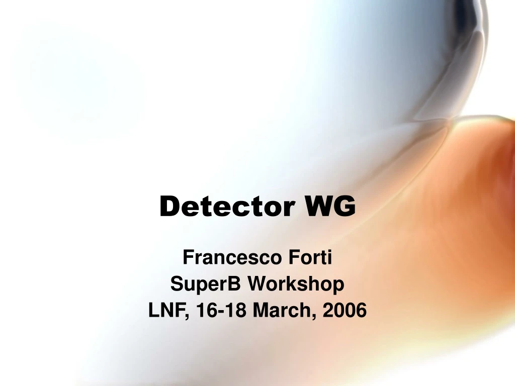 detector wg