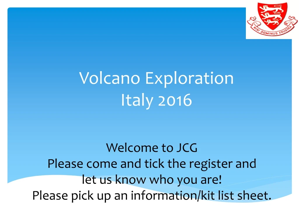 volcano exploration italy 2016