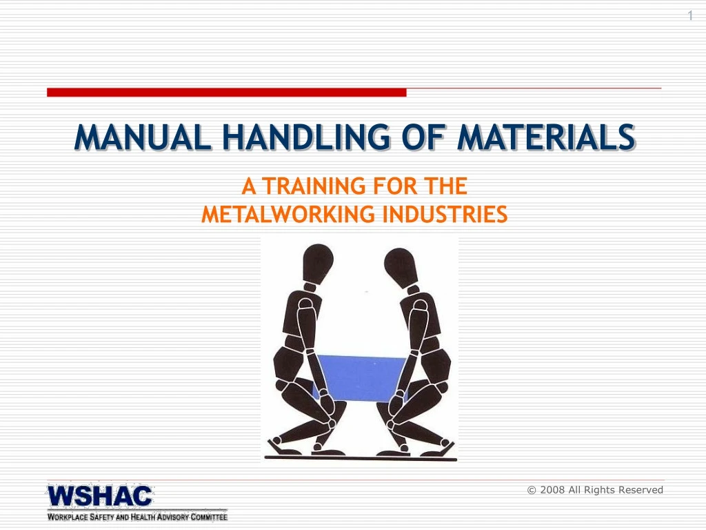 manual handling of materials