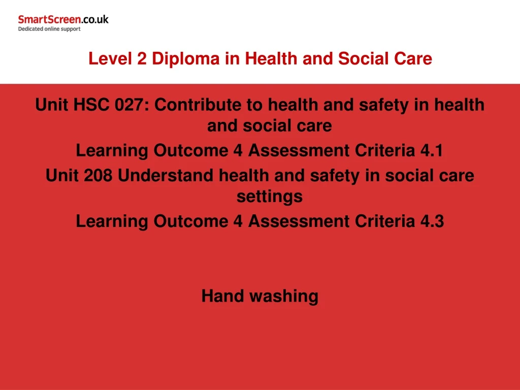 level 2 diploma in health and social care