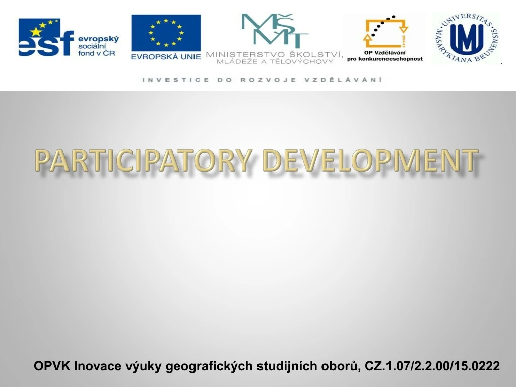 participatory development