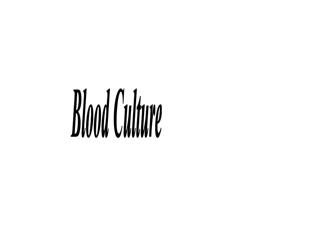 blood culture